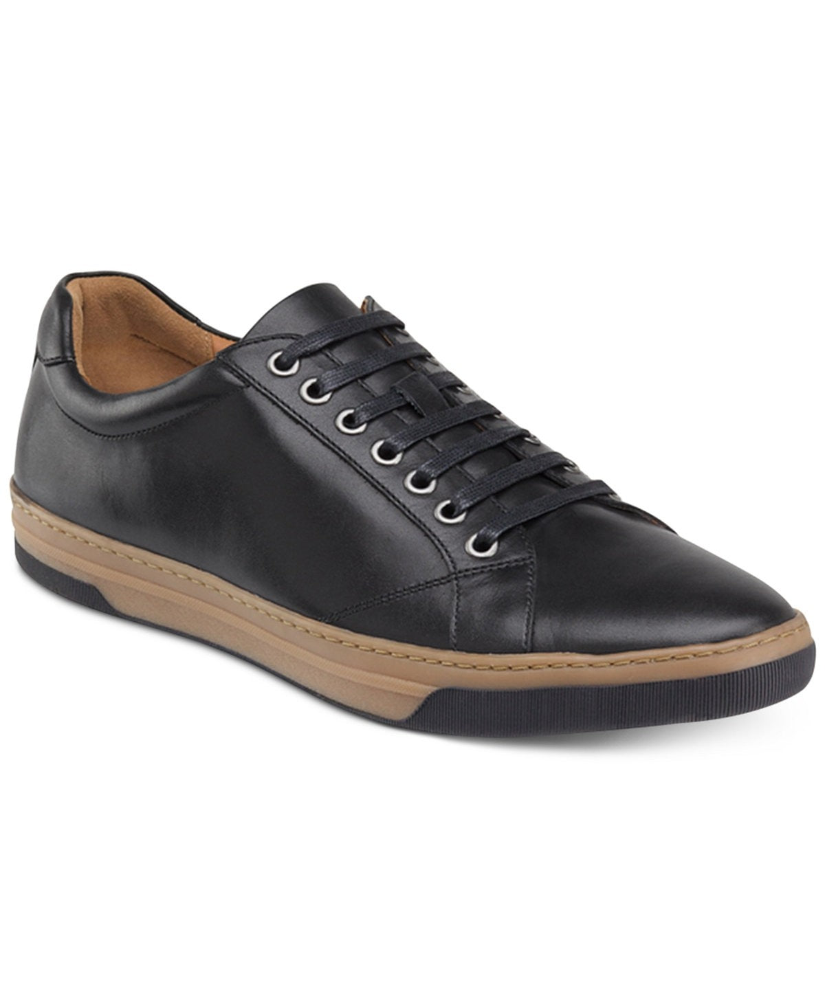 Johnston & Murphy Casual Sneaker Shoes - Fenton Lace Toe Black -25-280 ...