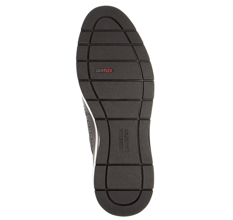 Johnston and Murphy Shoes - Elliston Embosssed Wingtip Black 25-3095 ...