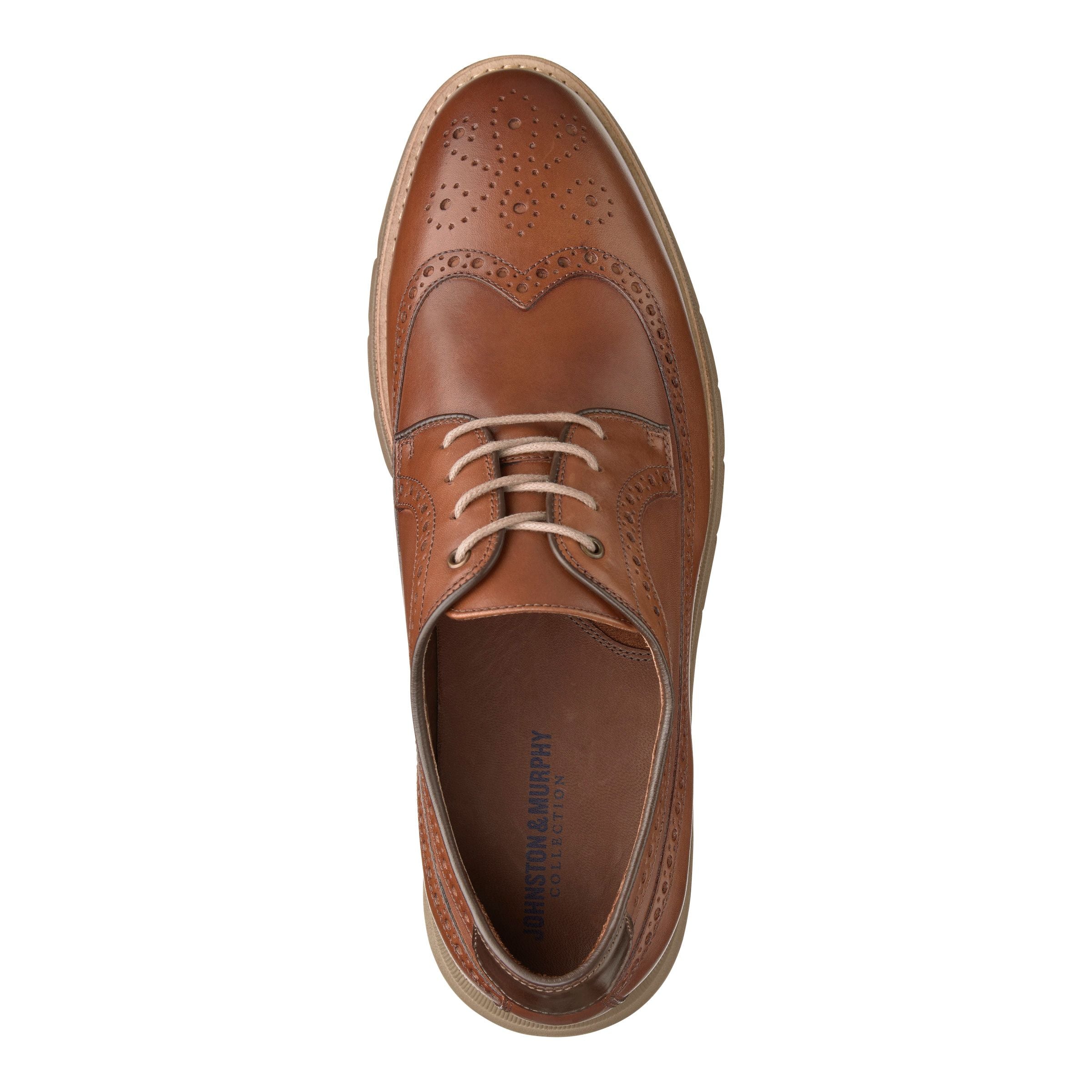 Johnston & Murphy - Men's Shoes Vaughn Longwing - Cognac - 24-2374 – Ed ...