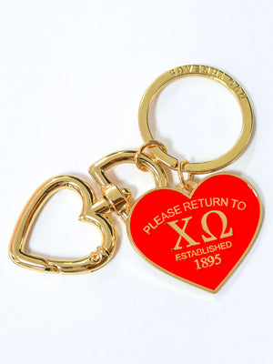 Sorority Please Return Key Ring - The Buttercup Charlotte