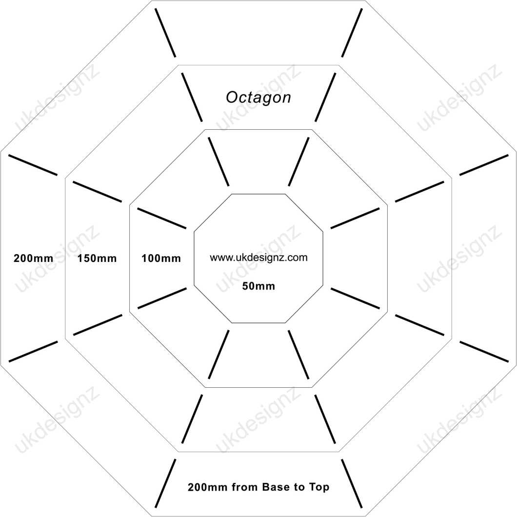 octagon box template