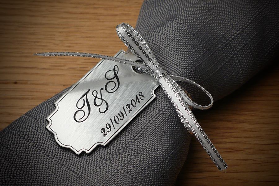 personalised wedding ribbon for favours