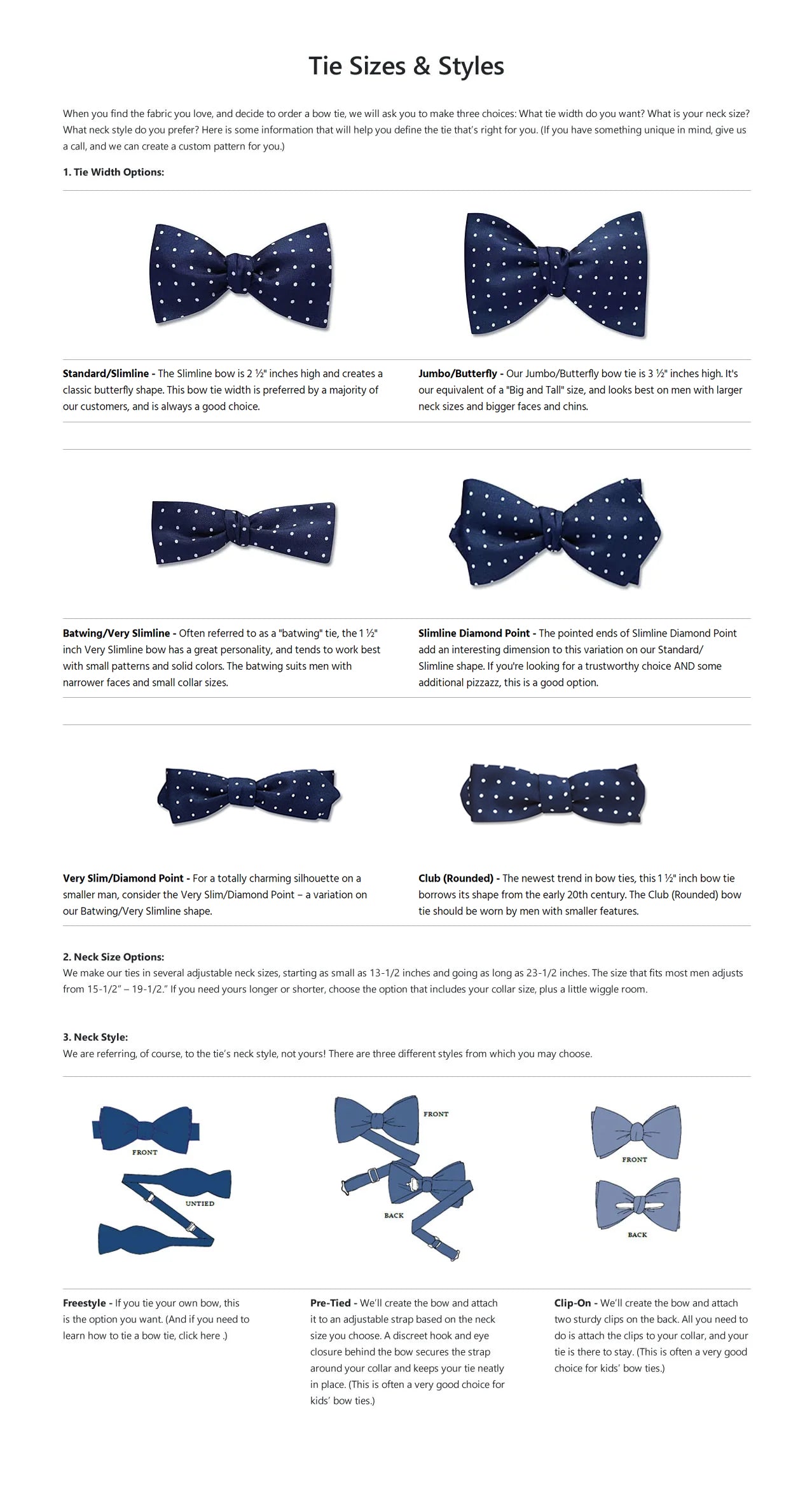 Uncle Sam bow ties by Beau Ties of Vermont