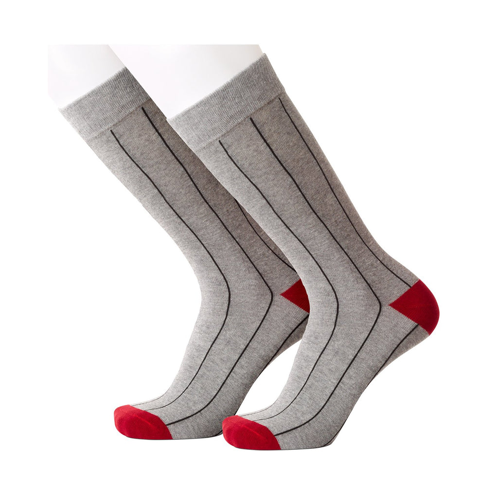 Grey Pinstripe Socks