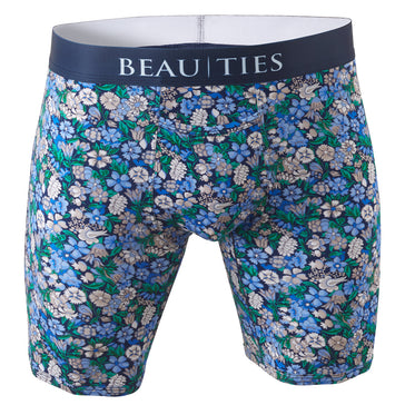 Bamboo Boxer Briefs - Caribbean Blue Wave