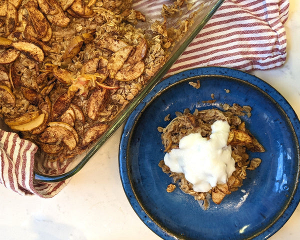 Apple Cinnamon Baked Oatmeal | Mind Your Bees