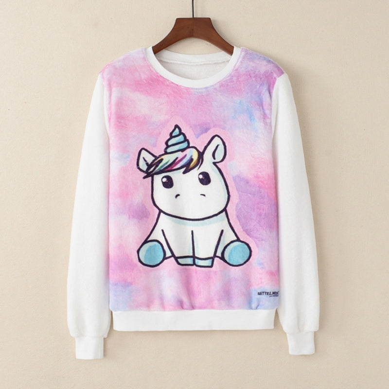 Wholesale- Cosplay Unicorn Pikachu Stitch Hoodie Sweatshirt ...