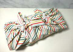 Double knot wrapping with furoshiki
