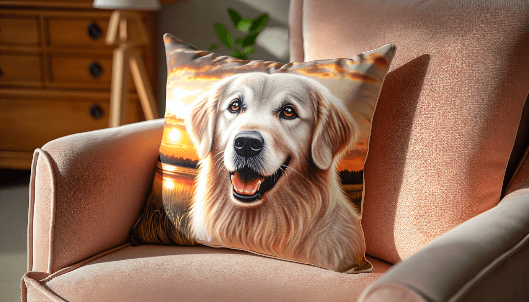 Personalized pet photo pillow