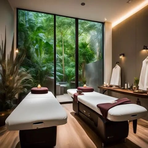 Couples Massage Tables with-Clear Windows