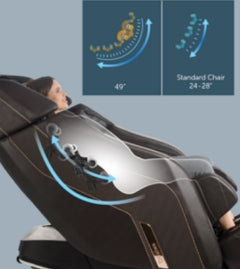 Shows illustration of L-Shaped massage track