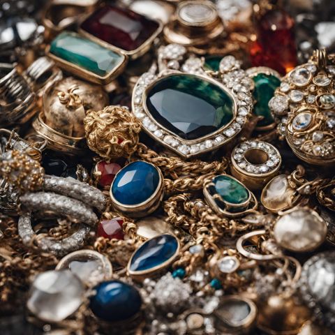 A pile of beautiful jewelry.