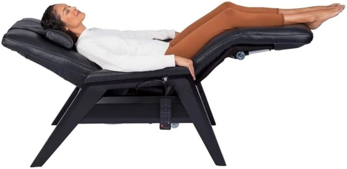 Human Touch Gravis ZG Chair in the Zero Gravity position.