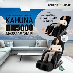 Kahuna HM-5000 Massage Chair in Sole or Calves Option