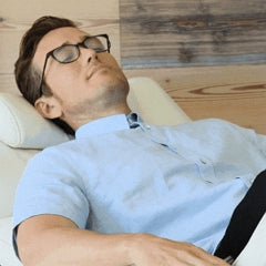 Man Relaxing with Air Massage