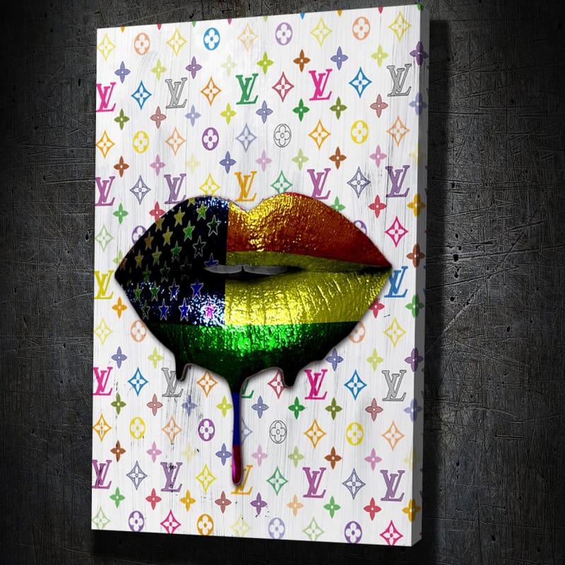 Louis Vuitton Fashion Pop Art Lips - Light  Pop art canvas, Pop art  painting, Diy canvas art