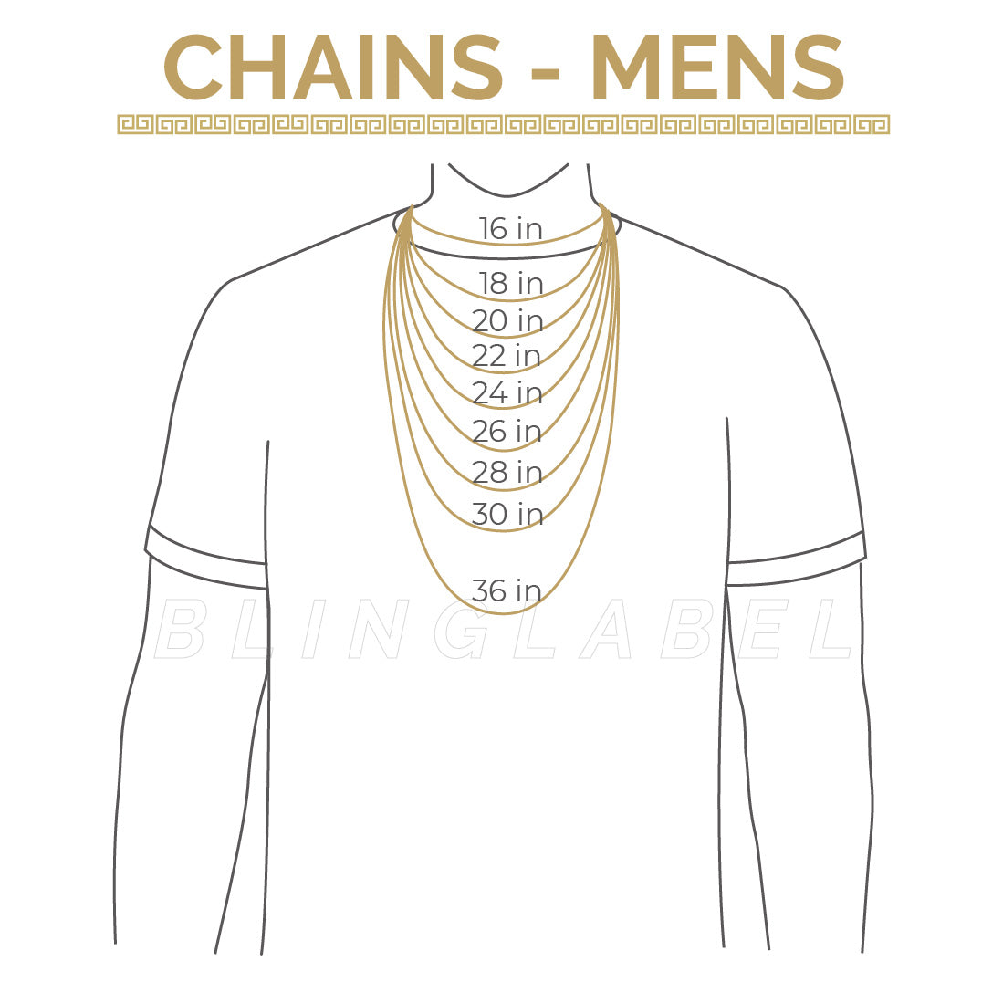 size chart lengths men