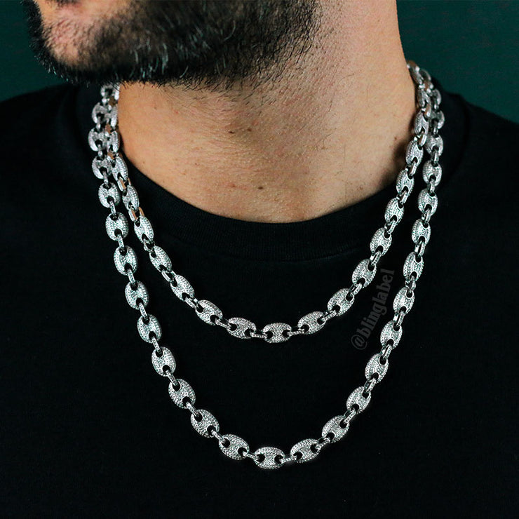 white gold gucci link