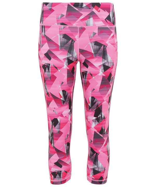 Women's TriDri® performance flower leggings full-length