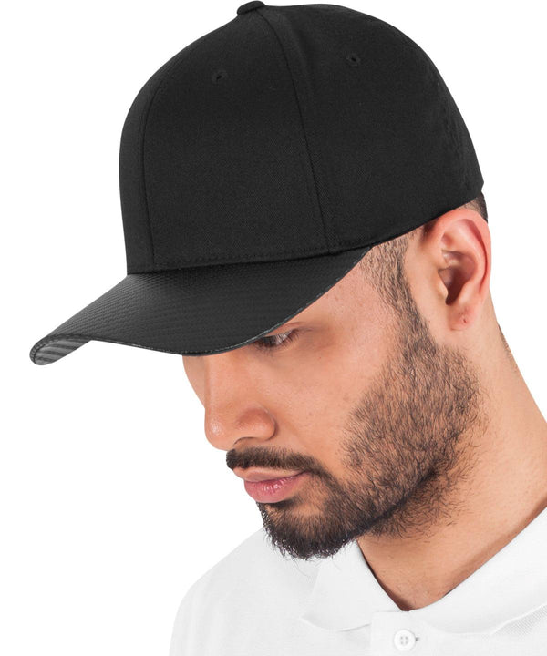 Black/Carbon - HeadwearRebrandable Flexfit Yupoong by snapback Carbon (6089CA)