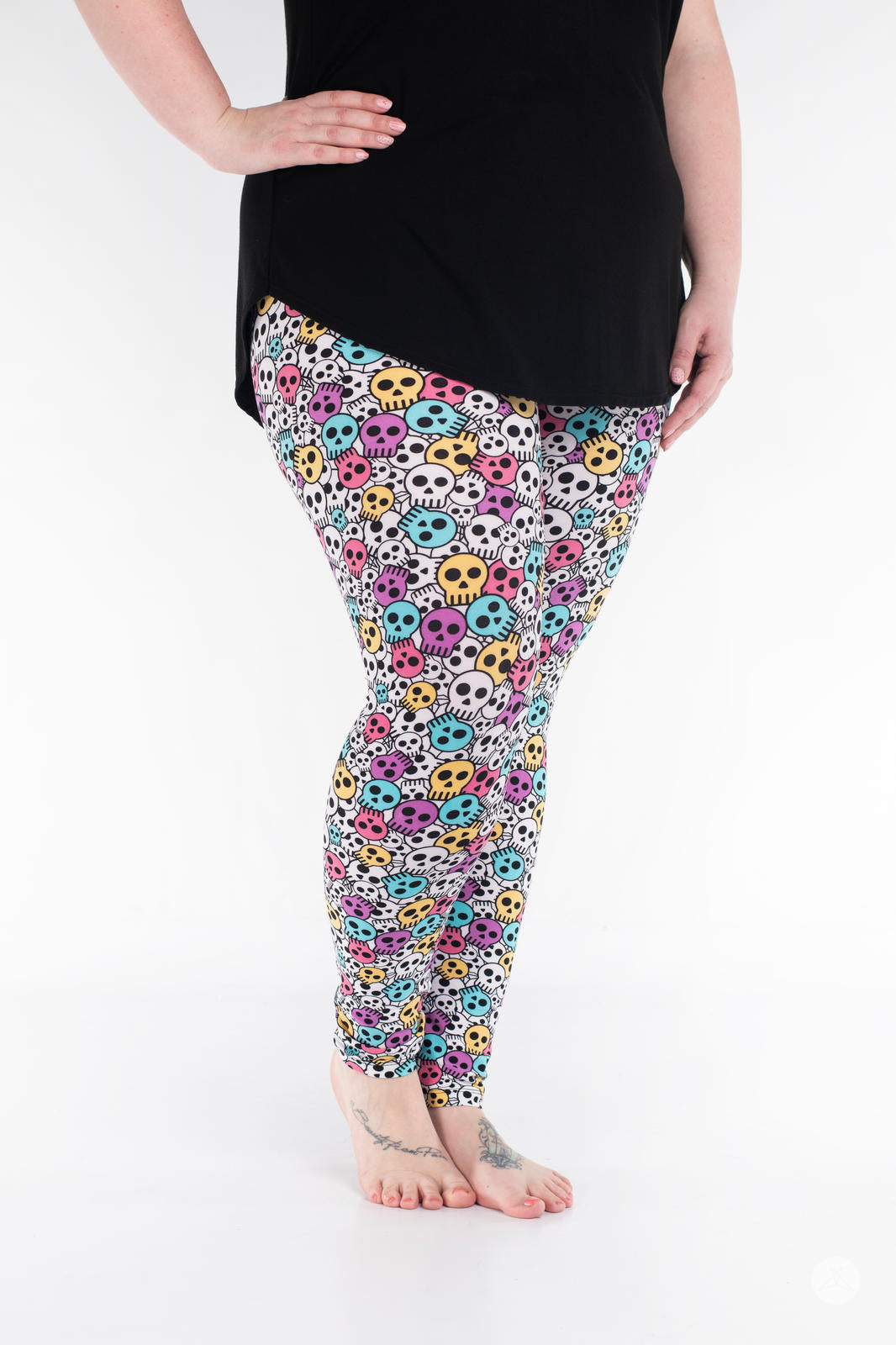 Bellatrix Plus Size Skull Leggings | SweetLegs.ca– SweetLegs Canada