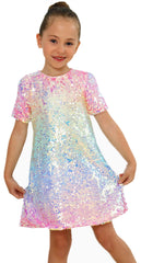 Ombre Sequin Girl Dress
