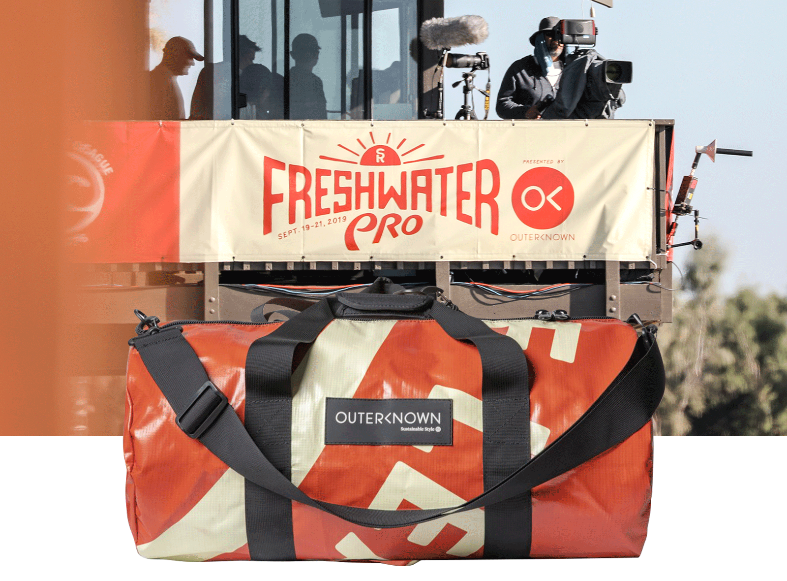 Billboard top duffle bags