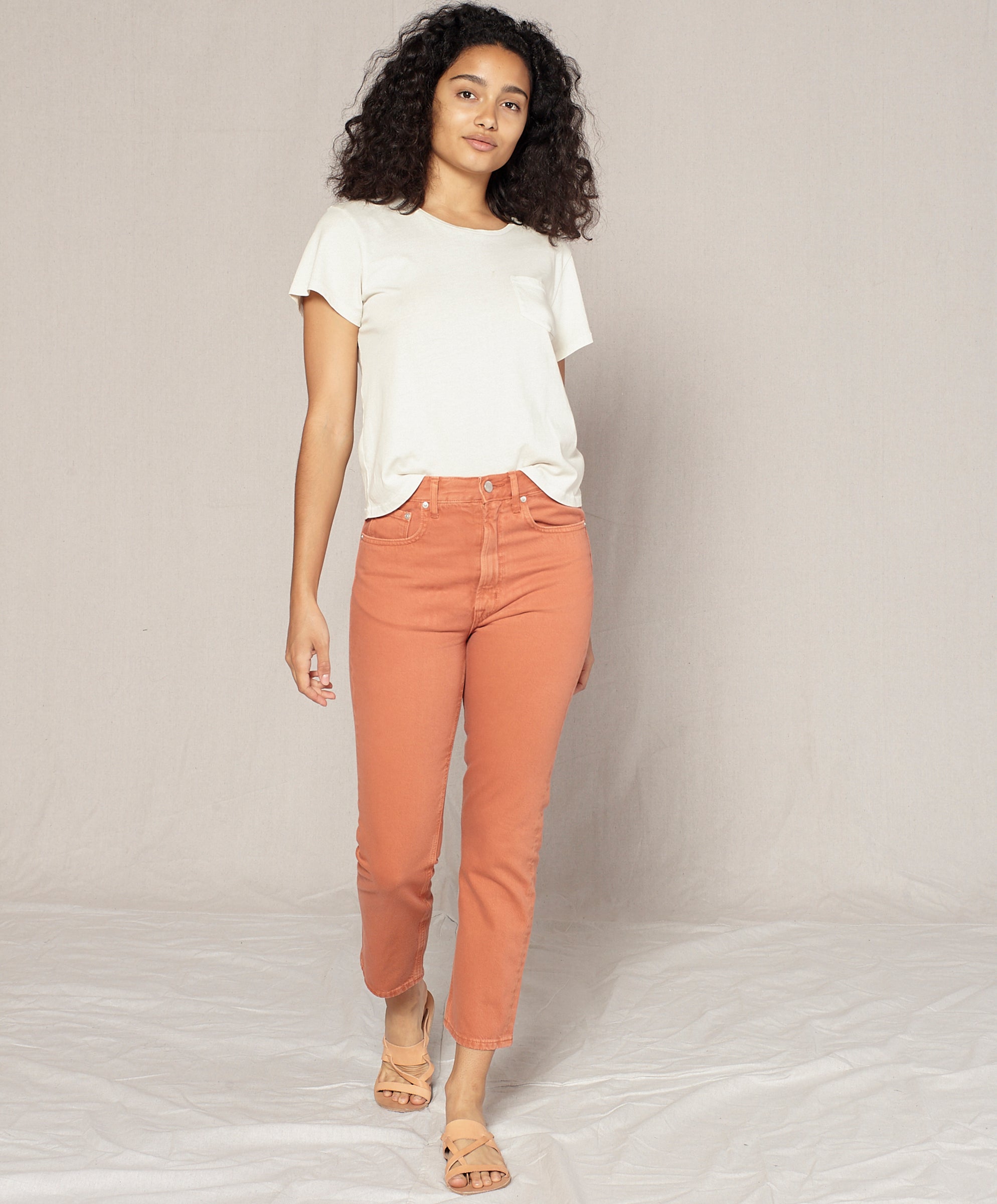 slim fit high rise jeans