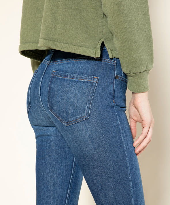 high rise khaki skinny jeans