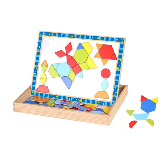 wooden magnetic puzzle