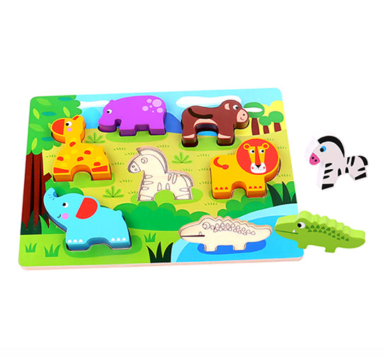 wooden animal puzzle