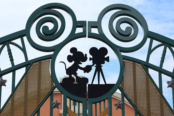 Paris,France,July 10th 2010:Detail of the entrance gate in Walt Disney Studios in Paris.