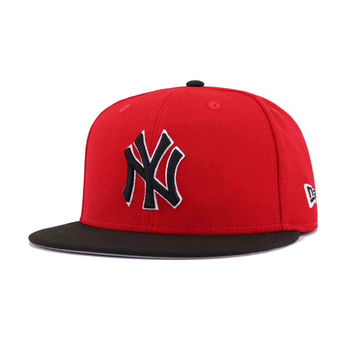 New York Yankees Scarlet Black New Era 59Fifty Fitted
