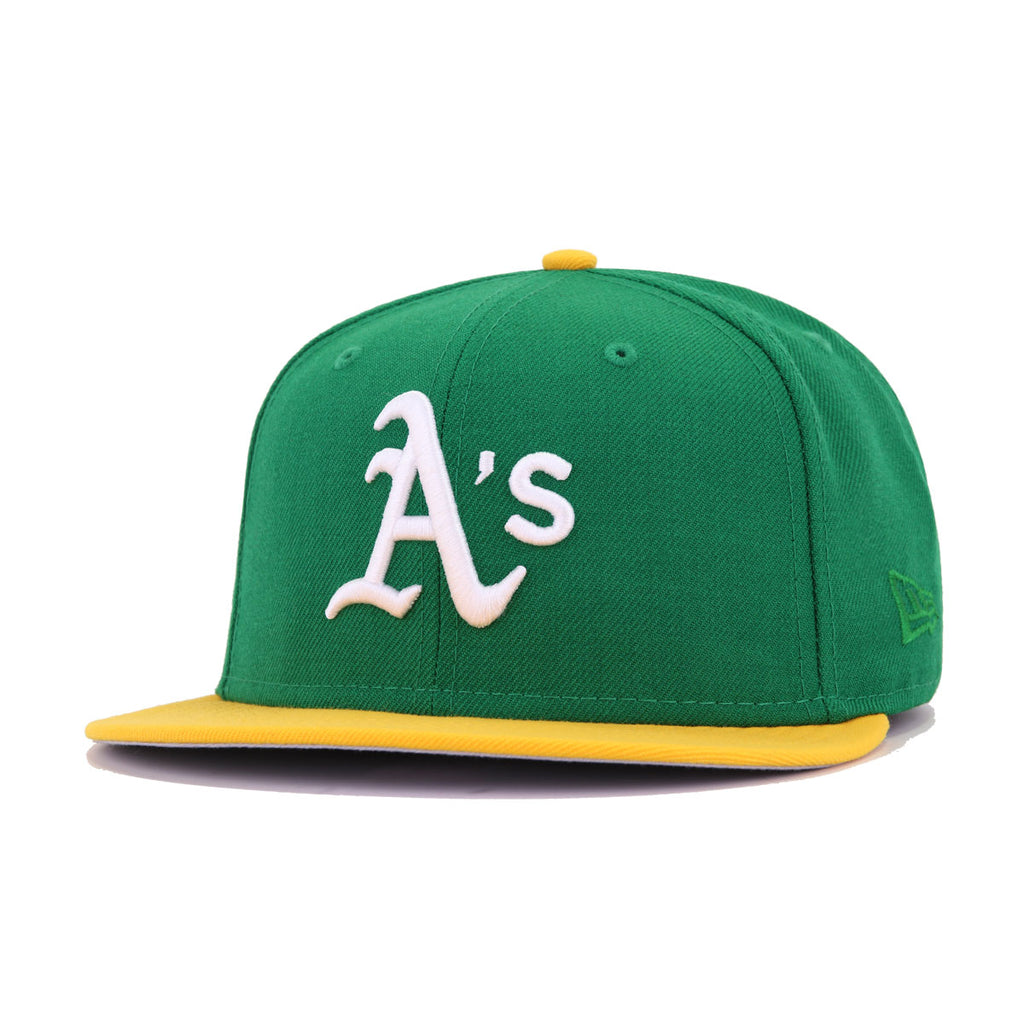 kelly green a's hat