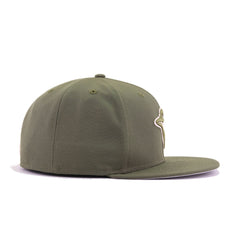 Toronto Blue Jays New Olive Perfect Tan Wicker New Era 59Fifty Fitted