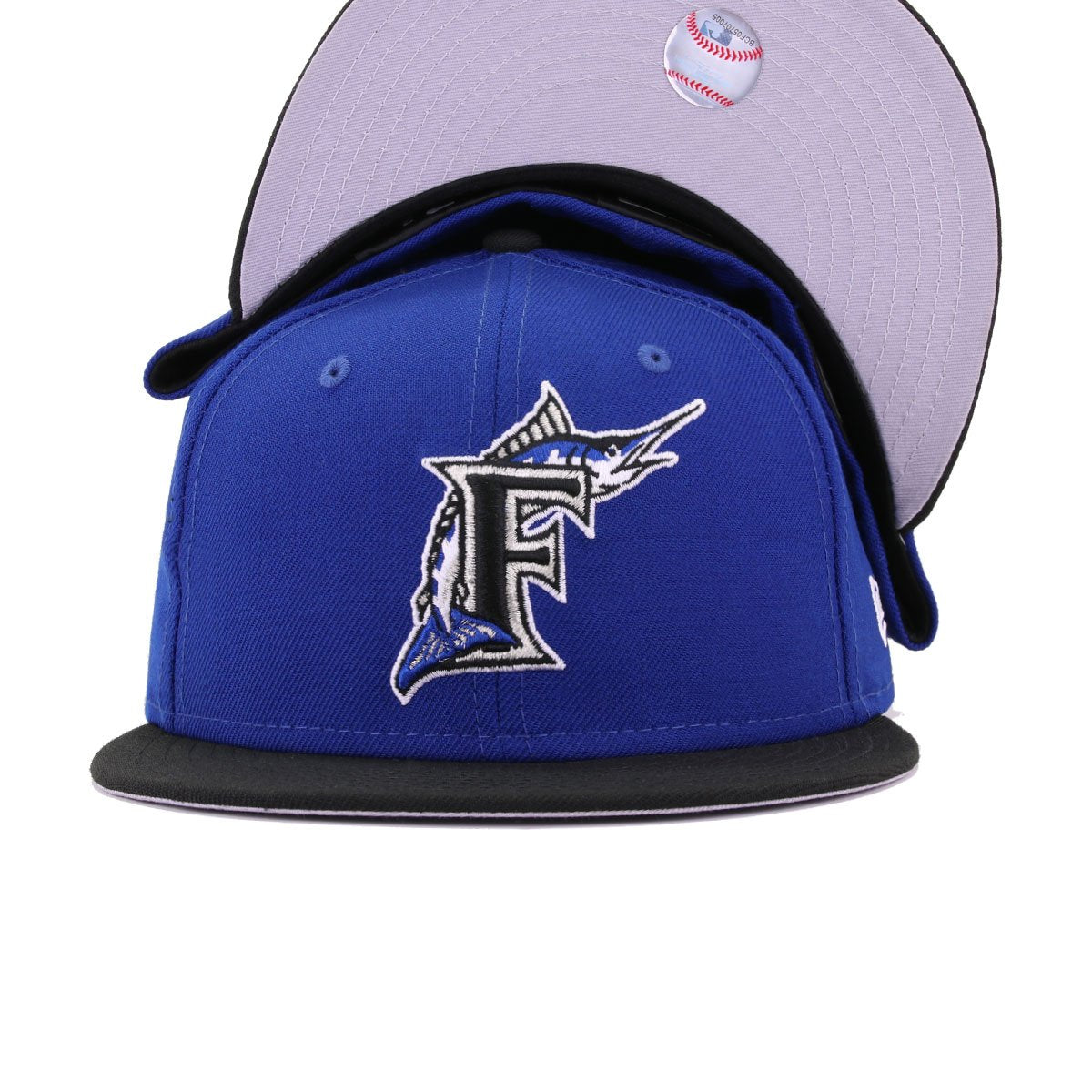 miami marlins light blue fitted hat