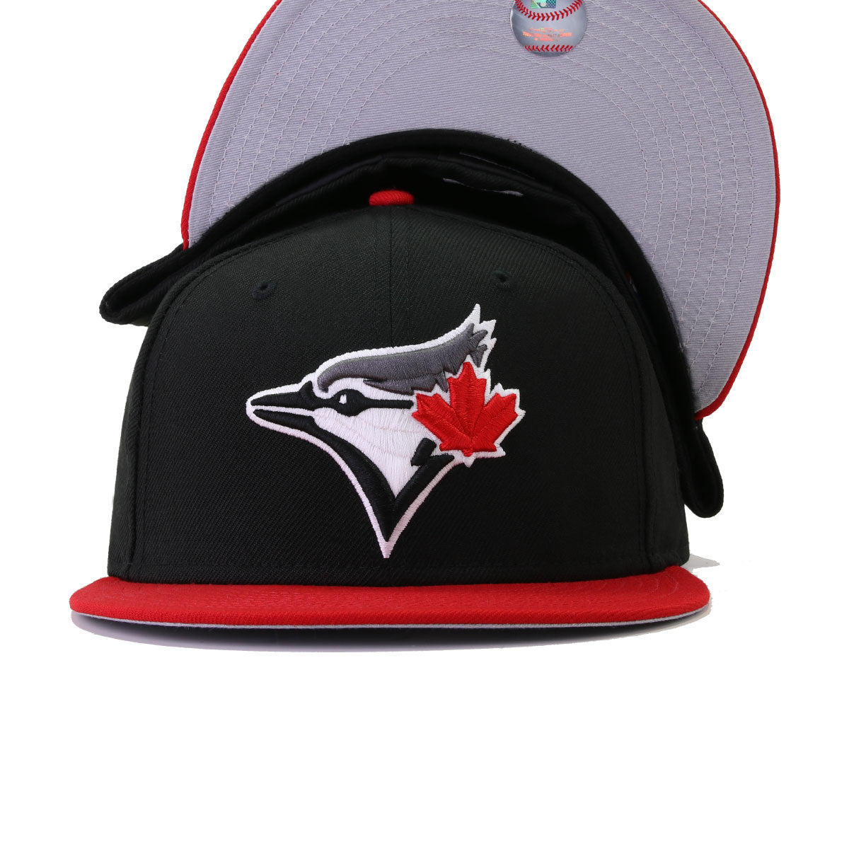 Toronto Blue Jays Black Scarlet New Era 59fifty Fitted