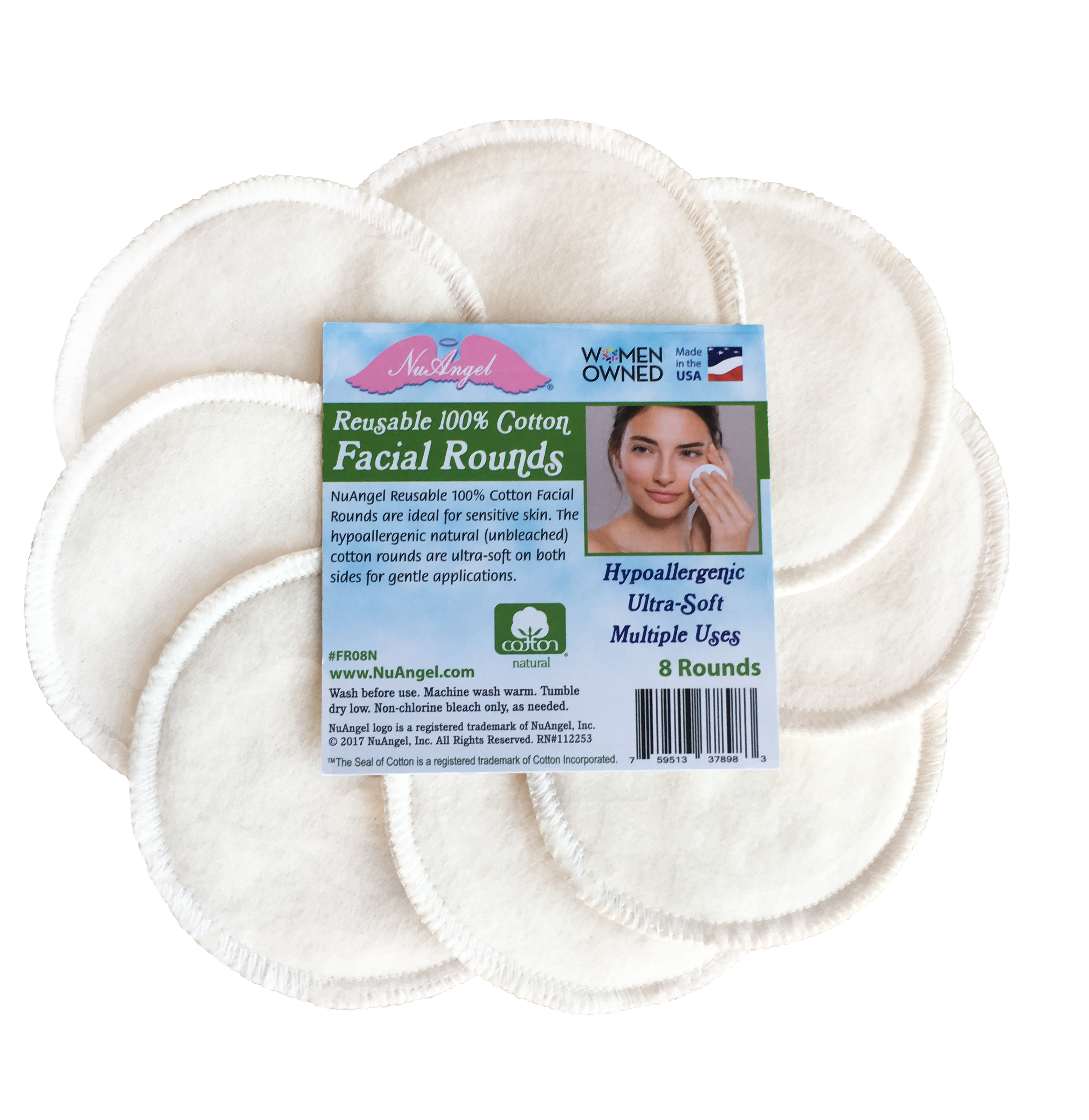 unbleached cotton pads