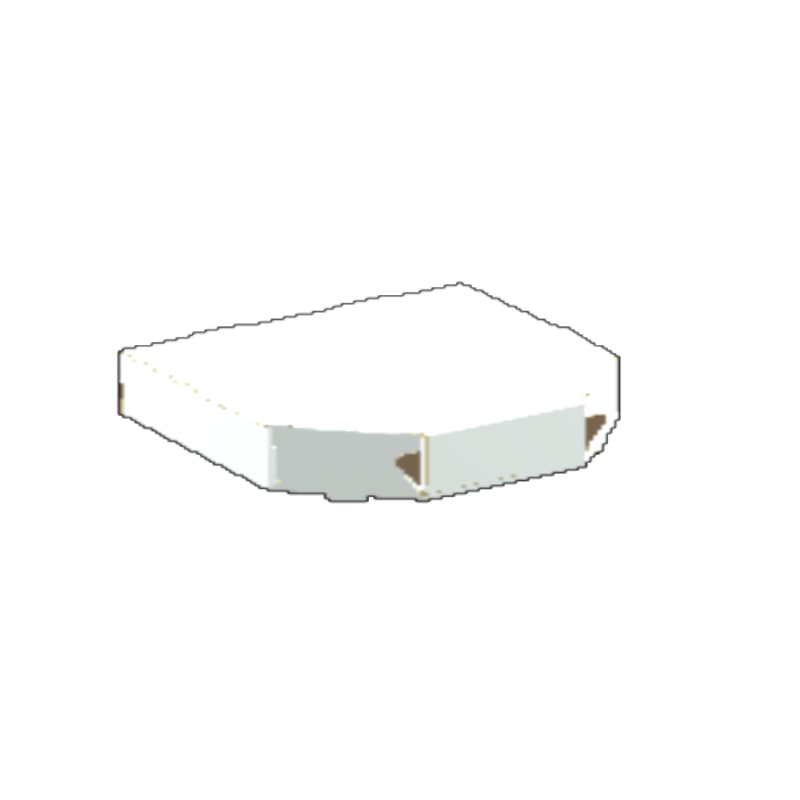 Pizza Box Medium E Flute White/Kraft Outside Luxe Print