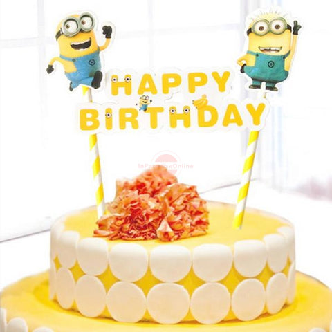 Minion Bunting Cake Topper Inparadiseonline