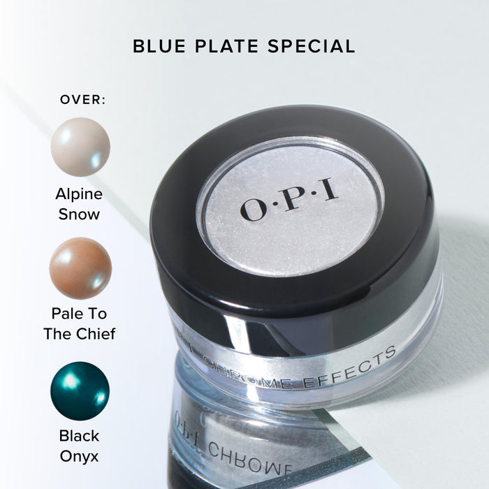 OPI Chrome Effects Blue “Plate” Special CP004 — Hebiss