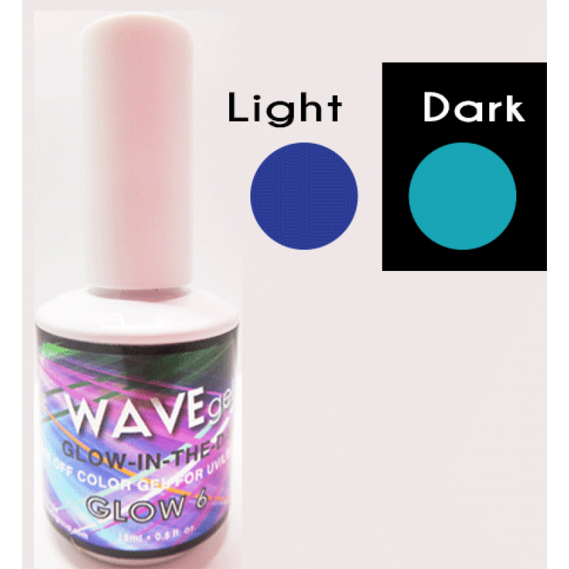 wave glow in the dark gel polish