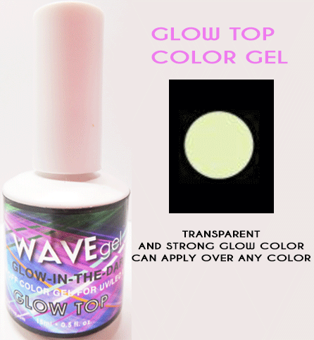 WaveGel Glow in the Dark GLOW TOP COLOR 