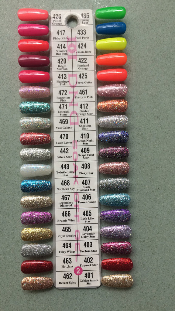 Dnd Nail Gel Color Chart