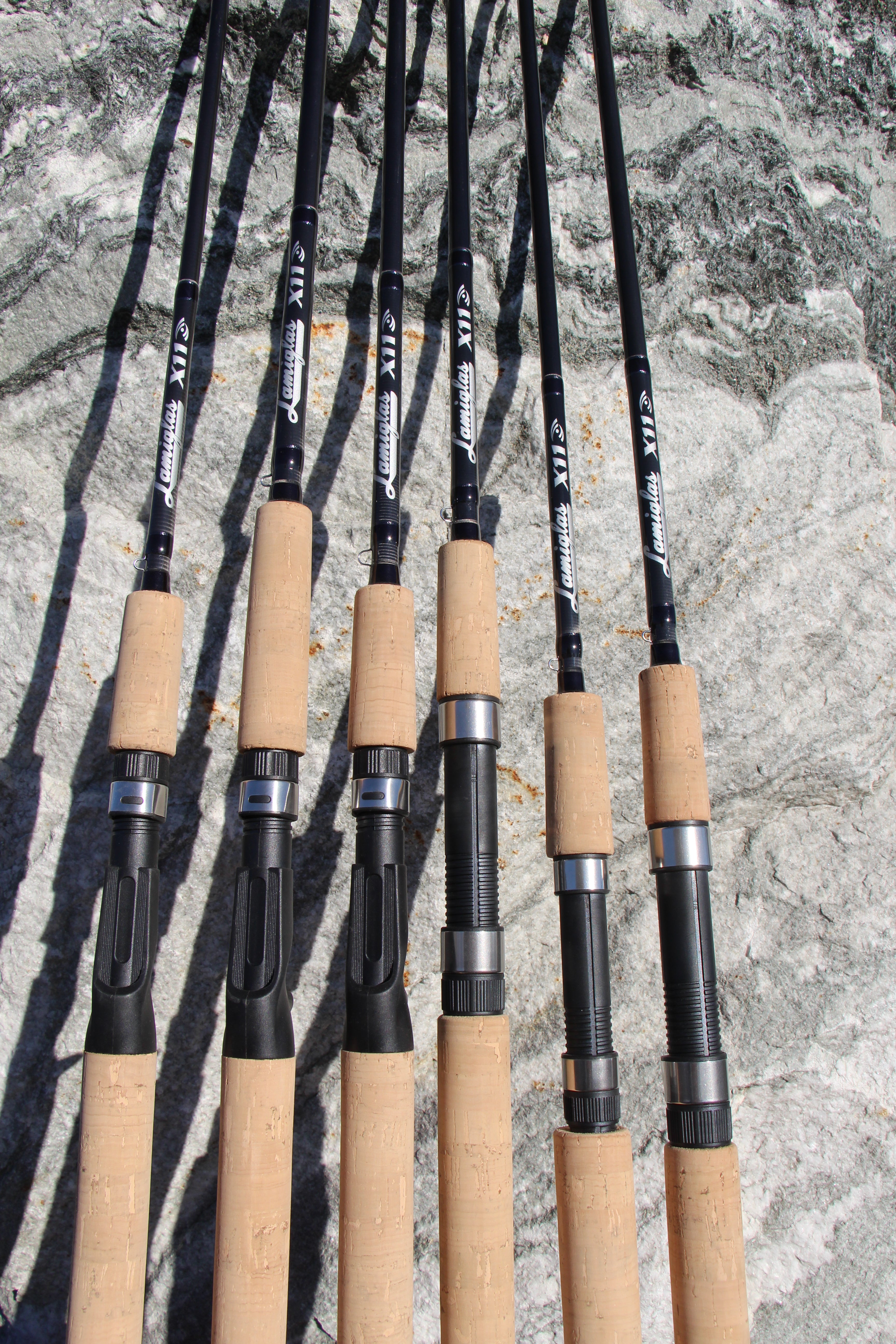 Lamiglas - New line of Rods for Lamiglas. B.C. Series. CA 10 MC 10' 8-17#  (With Trigger) CA 106 MHC 10' 6 12-20# (With Trigger) CA 106 HC 10' 6  15-30 (No