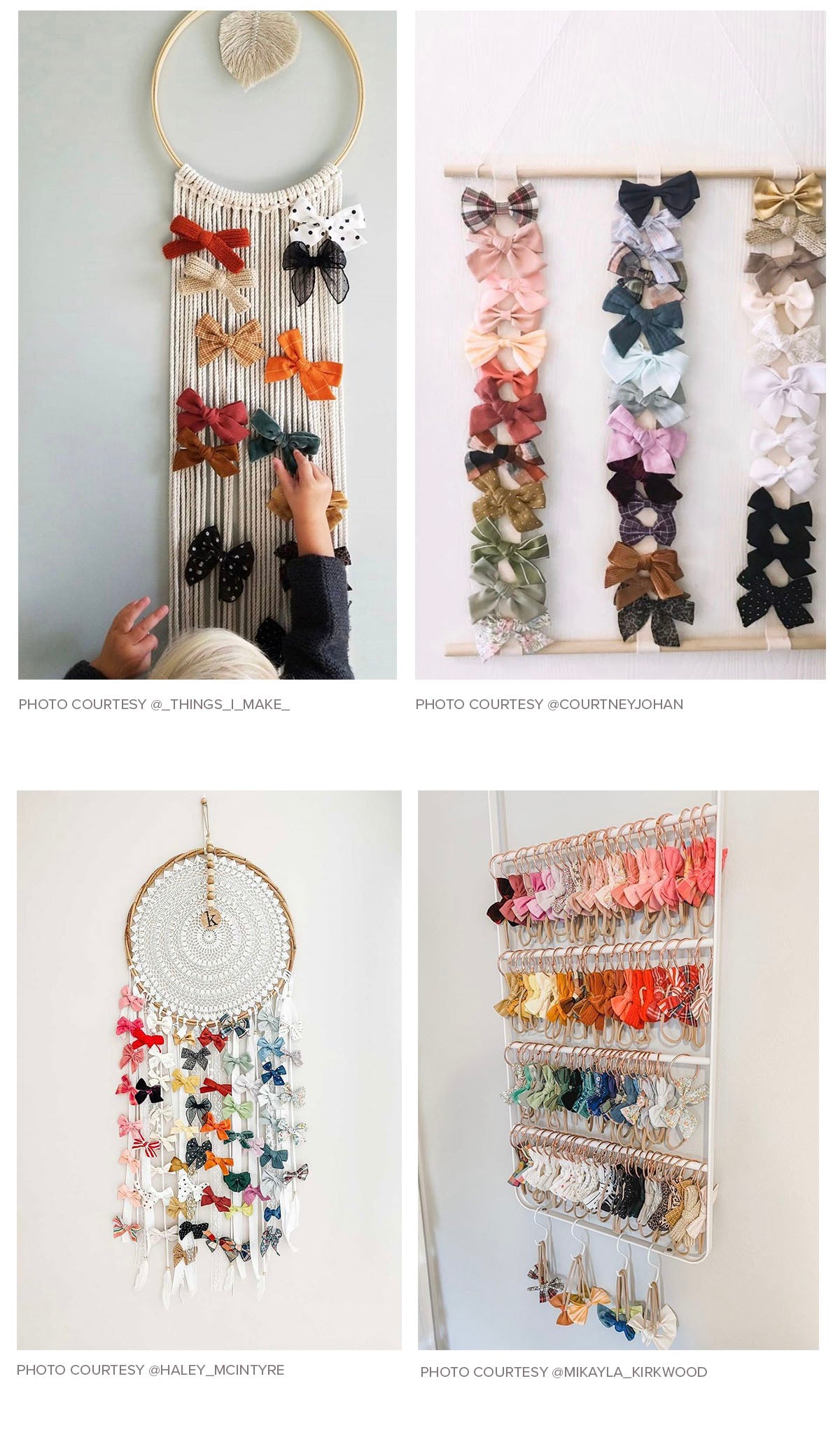 Hair Bow Organizer Ideas