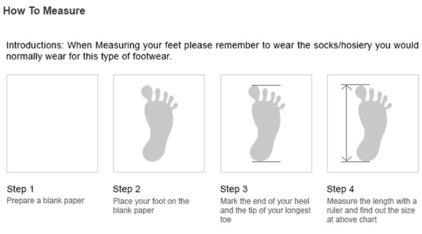 Shoes Size Chart