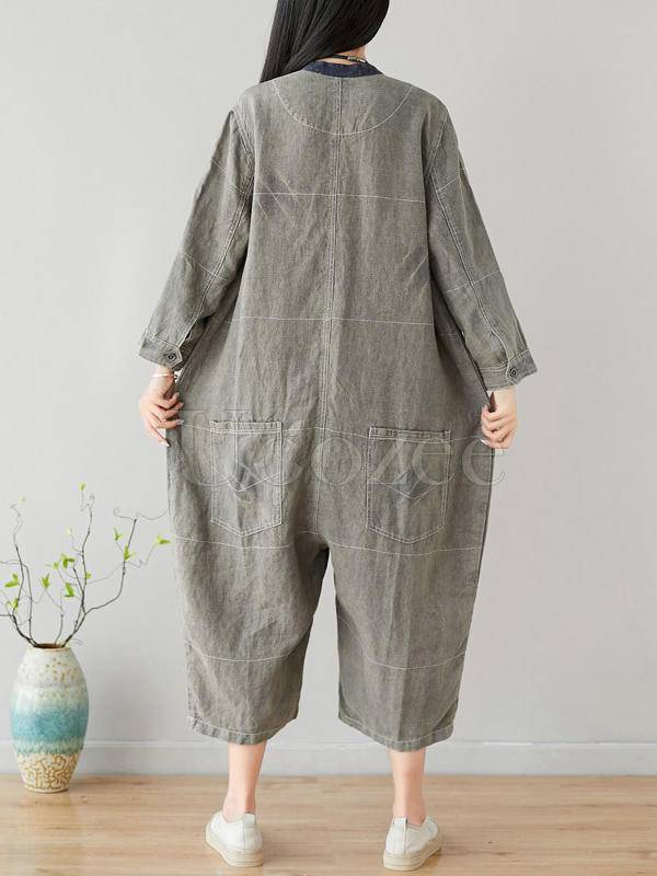 linen oversized jumpsuit