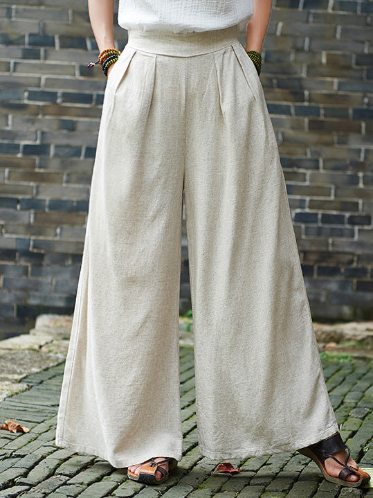 Vintage Casual Yoga Loose Wide Leg Pants – uoozee