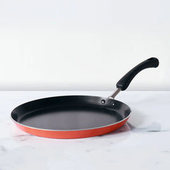 Meyer Flat Tawa Induction, 28cm/3mm Thick, Orange